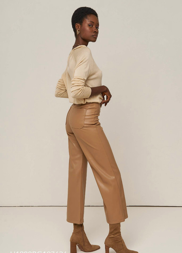 Real vegan caramel trousers pants
