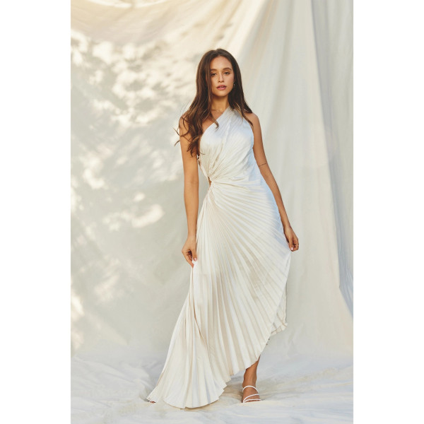 Olympia Pearl pleated dress