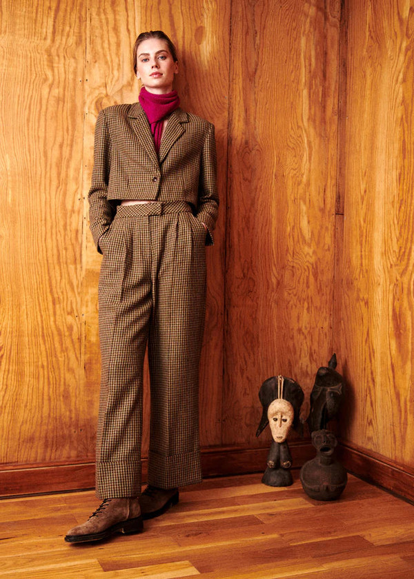 FRNCH tweed crop blazer