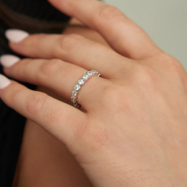 Tennis circonia ring