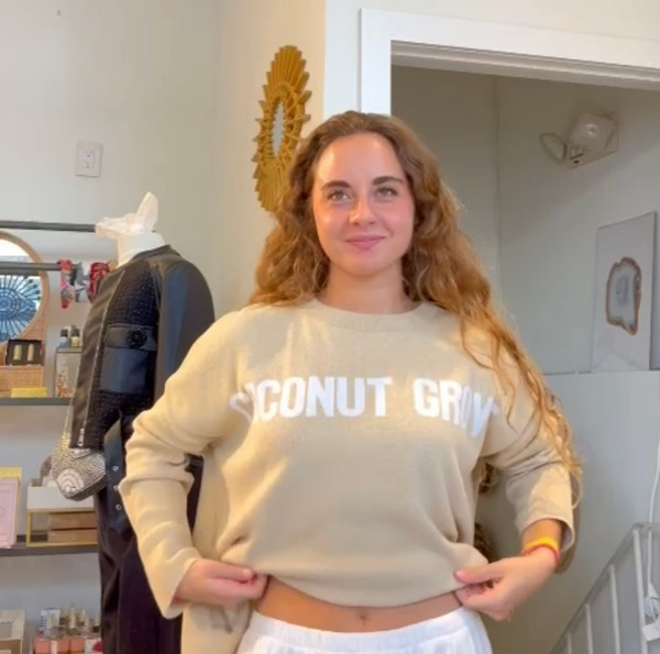 Coconut Grove cotton sweater