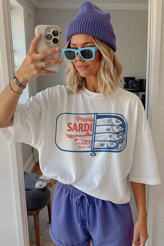 Sardine tin cotton t-shirt