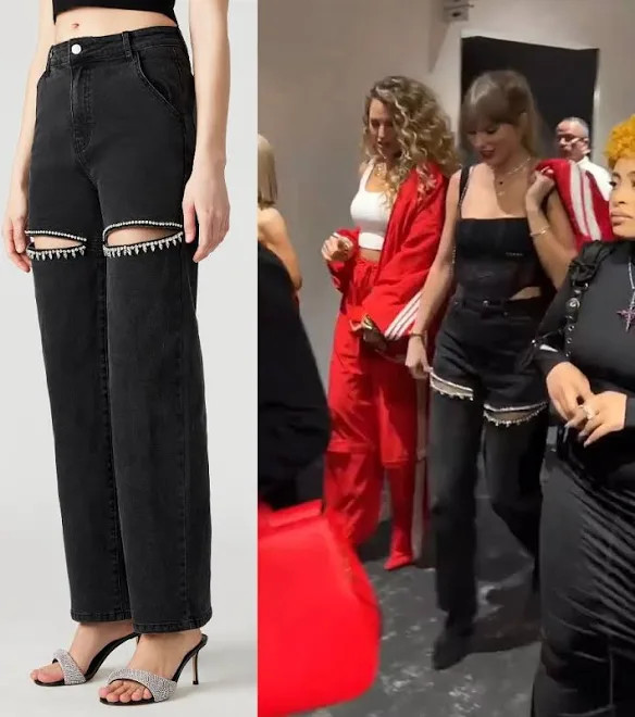 Taylor Swift Crystal Jeans by SM