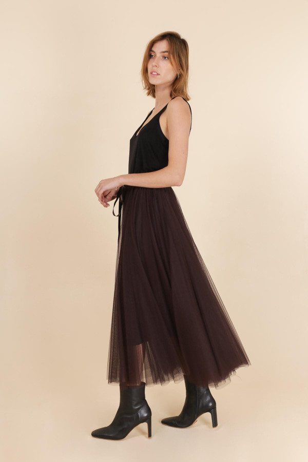 Parisian Tulle chocolate skirt