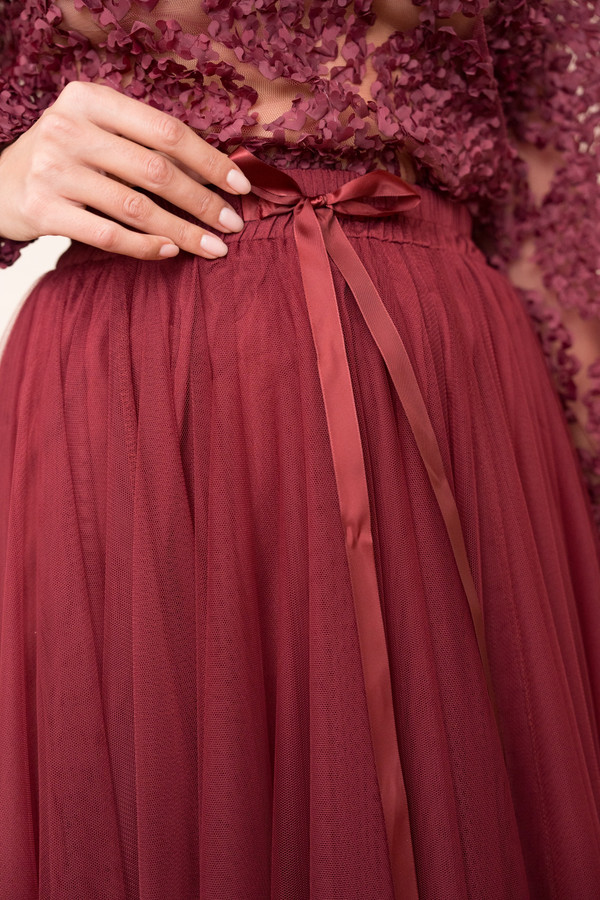Parisian Tulle burdeaux skirt