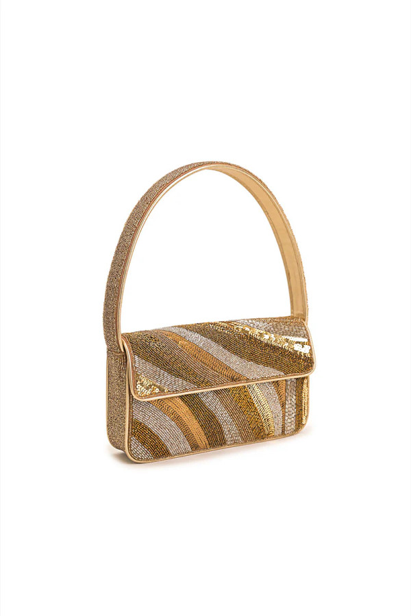 Golden Glam Embellished beaded bag