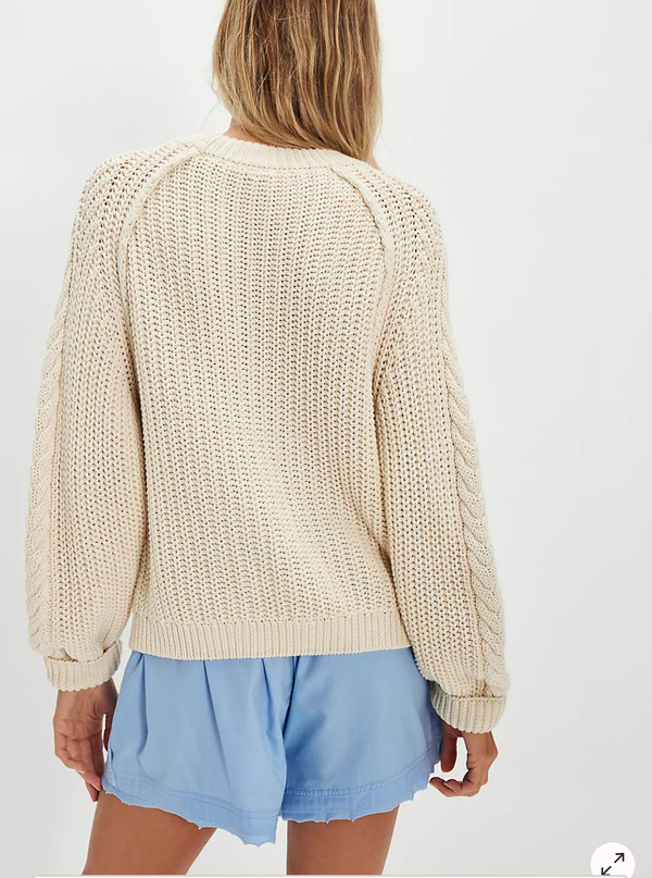 Free People Frankie Ivory Sweater