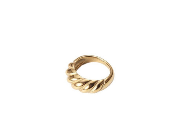 Noelle 18K GP  Croissant Ring