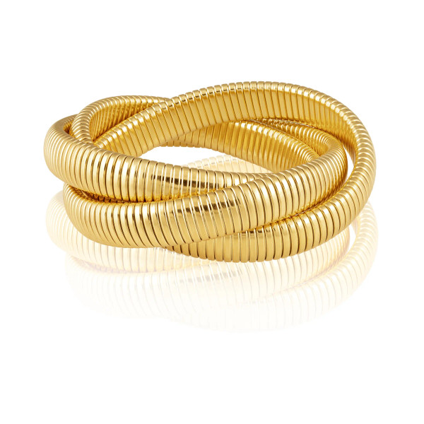Infinity layer gold plated bracelets