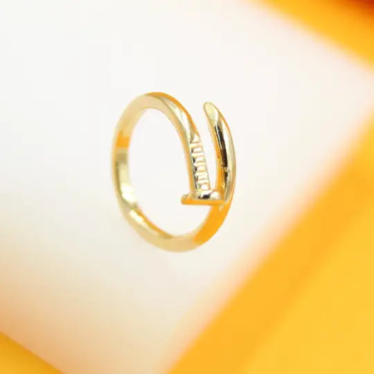 Nail gold filled ring