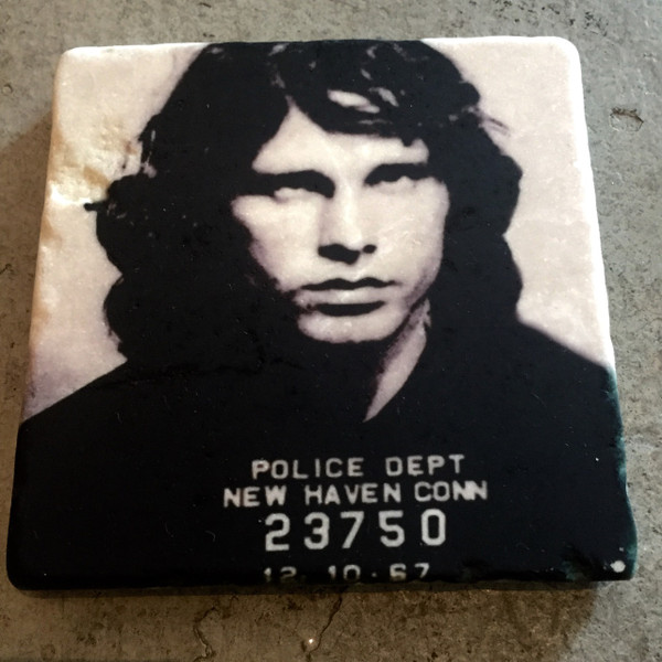Jim Morrison MugShot Tile Coaster