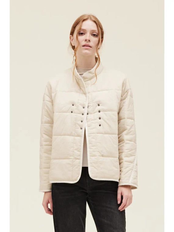 Ivory quilted jacket