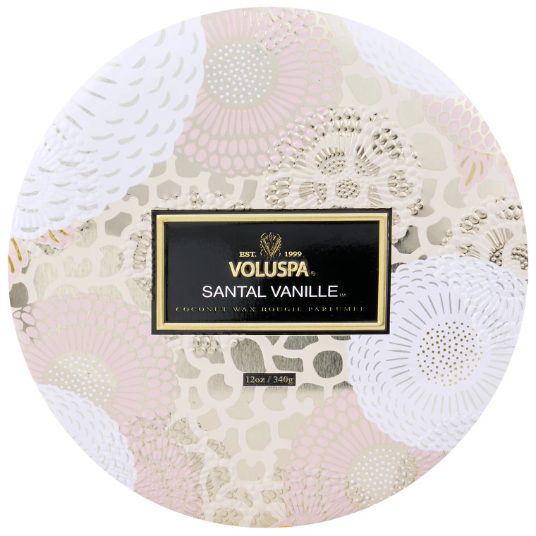 Voluspa 3 Wick Tin Candle - Santal Vanille 