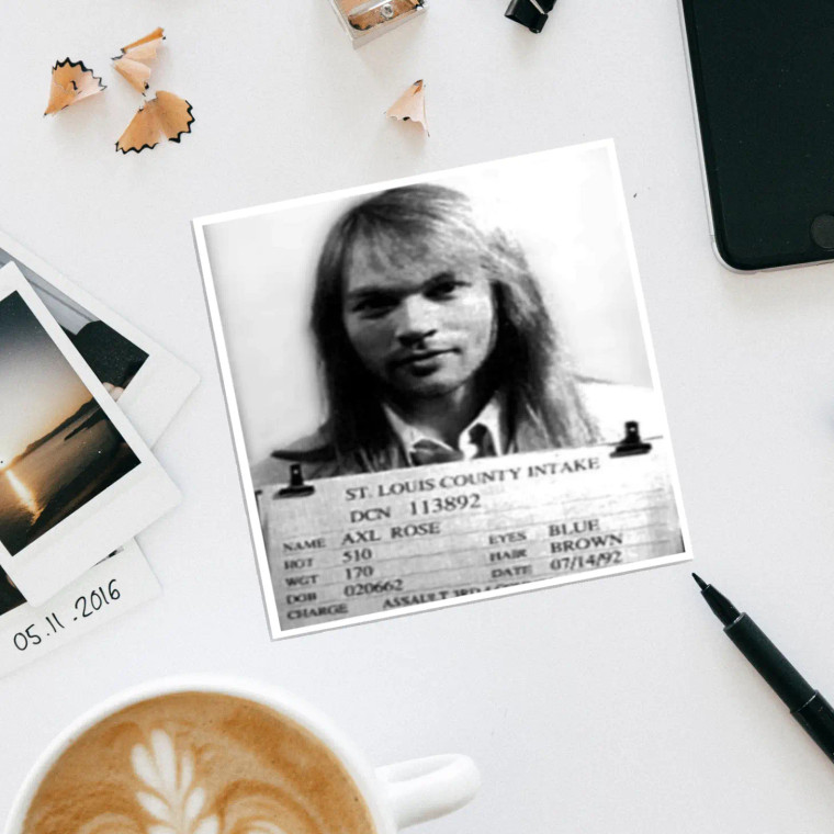 Axl Rose Mugshot Coaster