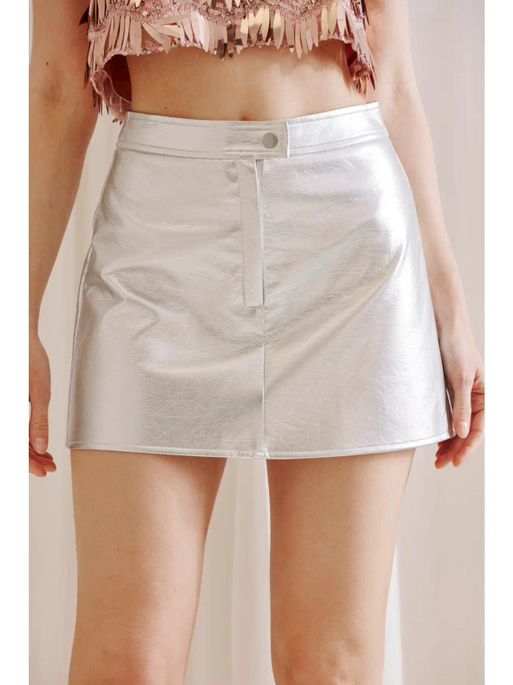 Silver lining. Mini skirt