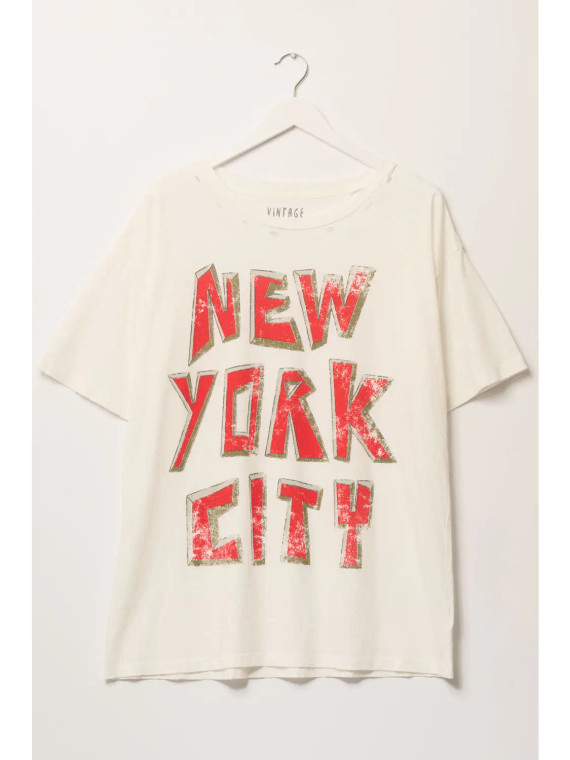 New York City distressed t-shirt