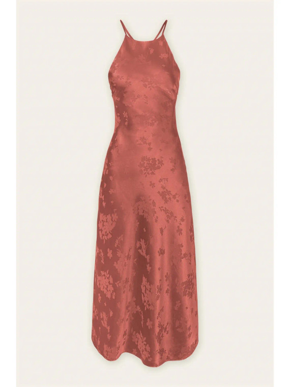 Rose print maxi dress