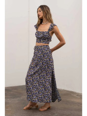 Moon River floral top maxi skirt set