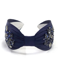 Nam Josh Crystal Queen Navy Headband