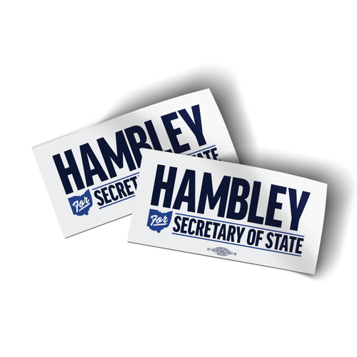 Hambley (4" x 2" Vinyl Sticker -- Pack of Two!)