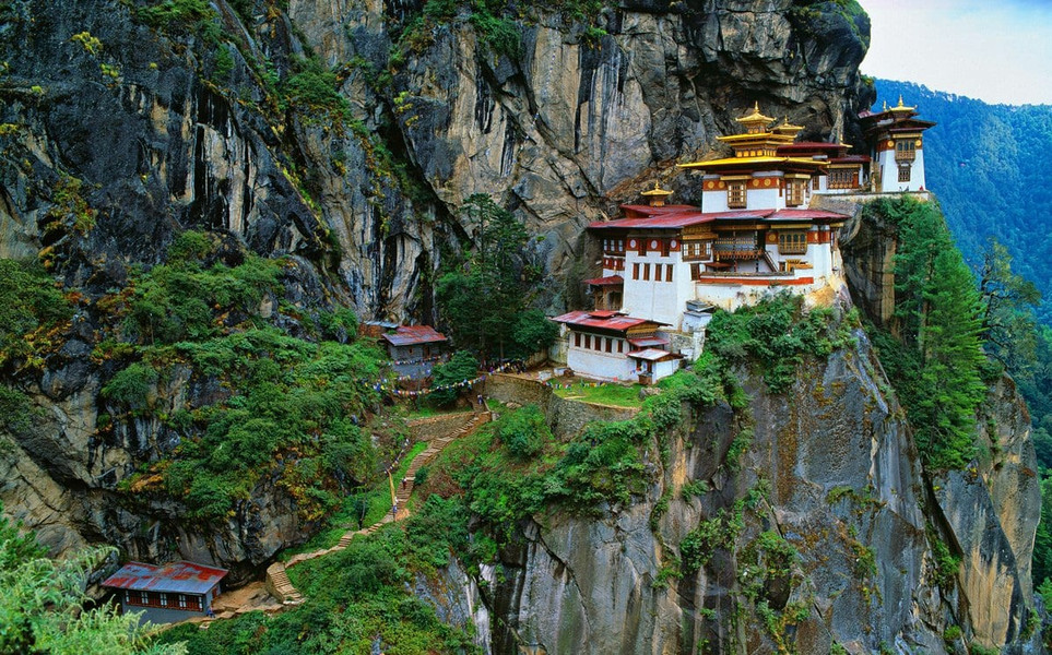 Would you climb two hours to reach this Buddhist monastery?