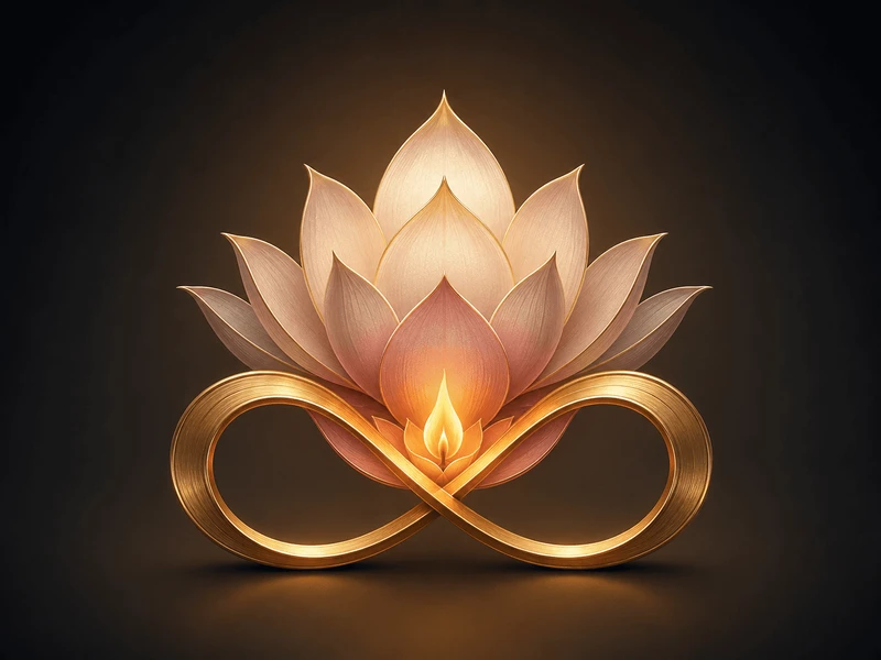 Lotus, Flame, and Infinity: Symbols of Growth and Inner Light