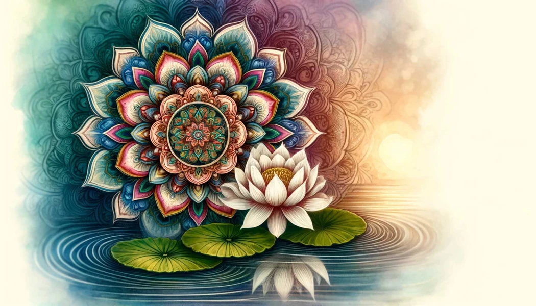 Unveiling the Spiritual Symbols: The Mandala and Lotus in Harmony