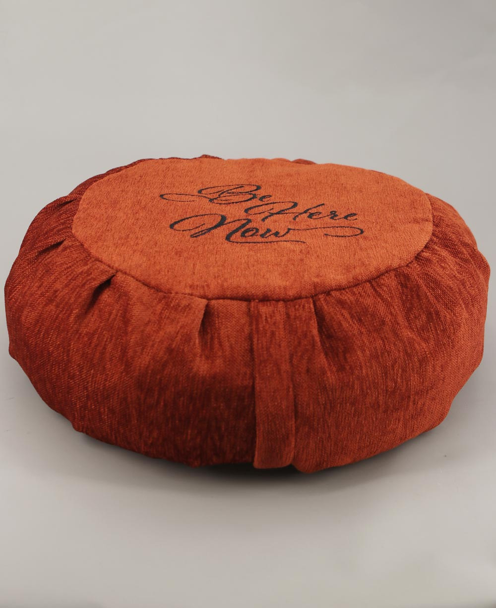 Rust Be Here Now Zafu Meditation Cushion