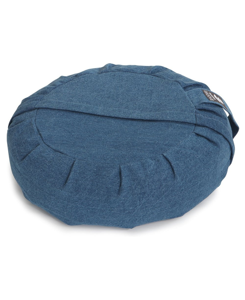 Blue Denim Zafu Meditation Cushion