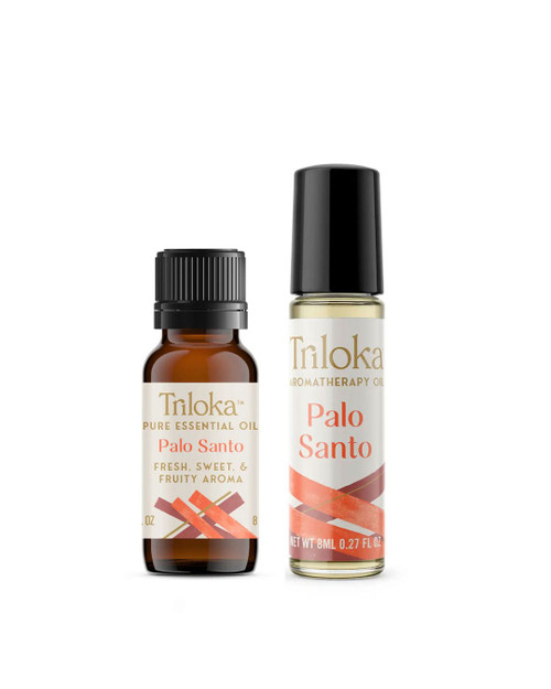 Palo Santo Aromatherapy Duo – Roll - On & Essential Oil Set - Wellness