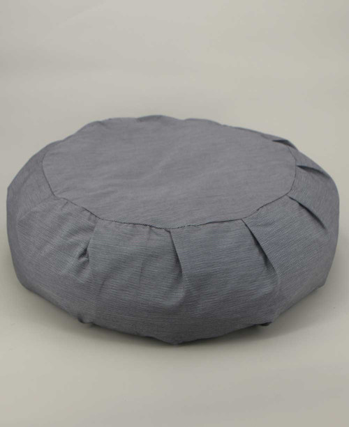 Striped Zafu Cushion – Grey and White - Massage Cushions