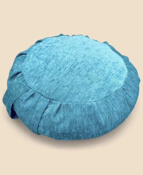 Chenille Zafu Meditation Cushion, Buckwheat Fill