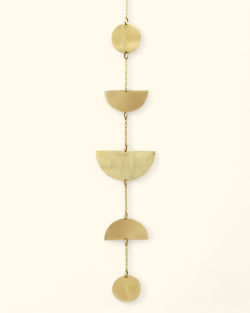 Moon Phase Wall Hanging, Brass - Posters, Prints, & Visual Artwork