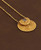Inspirational Gold Plated Mandala Necklace with Labradorite Gemstone - Necklaces