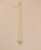 Gold Plated Brass Lotus Petal Mandala Necklace with Labradorite Accent - Necklaces