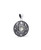 Sterling Silver Moon Phase Celestial Pendant with Moonstone - Charms & Pendants