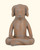 Meditating Dog Statue, Terra Cotta Finish - Sculptures & Statues