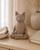 Meditating Cat Statue, Textured Finish - Sculptures & Statues