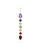 Seven Chakra Gemstone Pendant in Sterling Silver — Vertical Drop Necklace