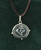 Etched Crystal Om Pendant -