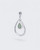 Sterling Silver Teardrop Floral Larimar Pendant - Pendants