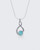 Sterling Silver Asymmetric Twist Larimar Pendant - Pendants