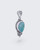 Sterling Silver Pear - Shaped Larimar Pendant - Pendants