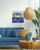 Blue Lotus Pallet Wall Hanging, USA - Posters, Prints, & Visual Artwork