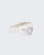 Serenity Engraved Moonstone Square Ring - Rings Size - 6