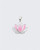 Pink Enamel Lotus Sterling Silver Pendant - Pendants