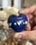 Blue Etched Soapstone Hearts Set of 6 - Decor