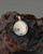 Moon Phase Rhythm Silver Pendant – Etched Lunar Texture with Inspirational Back Engraving
