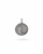 Sterling Silver Moon Pendant – Etched Lunar Texture with Inspirational Back Engraving - Charms & Pendants