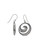 Silver Ocean Wave Earrings – Abstract Spiral Jewelry